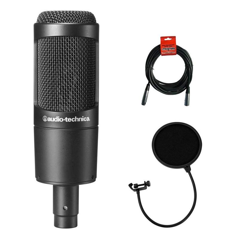 【Daichi 】audio-technica AT2035 Pacote de Condensador Cardióide para Microfone Audio